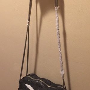 Alexander Wang 2S10206 Black Brenda ZIP chain new